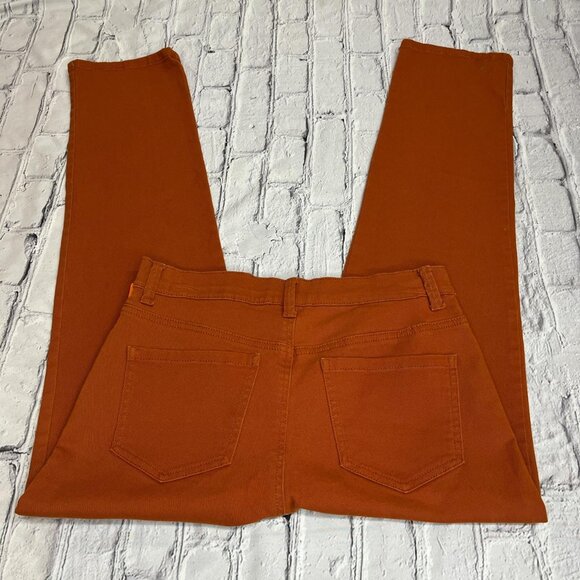 Gloria Vanderbilt Amanda Jeans 8S | Mid Rise Short | Orange Rust - Picture 3 of 4